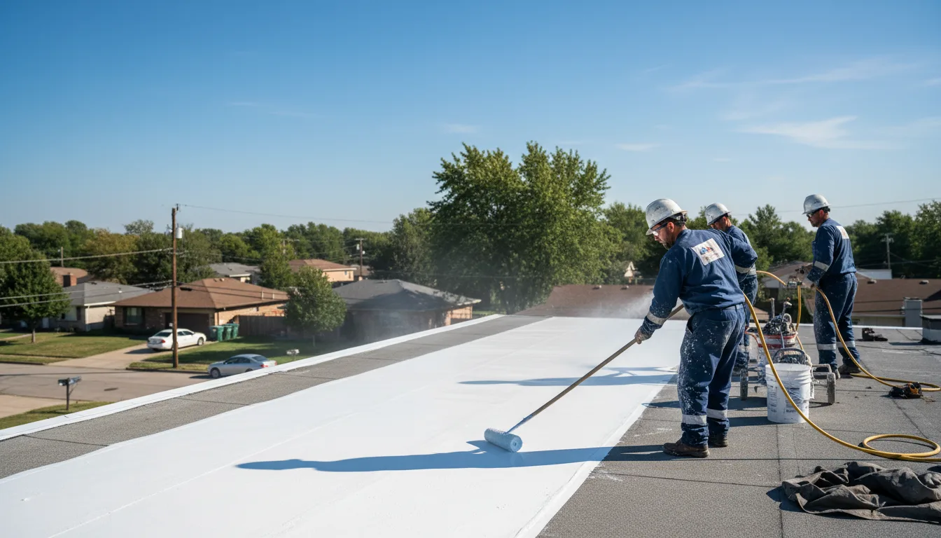 Commercial roof coating in Valley Bend, WV near me